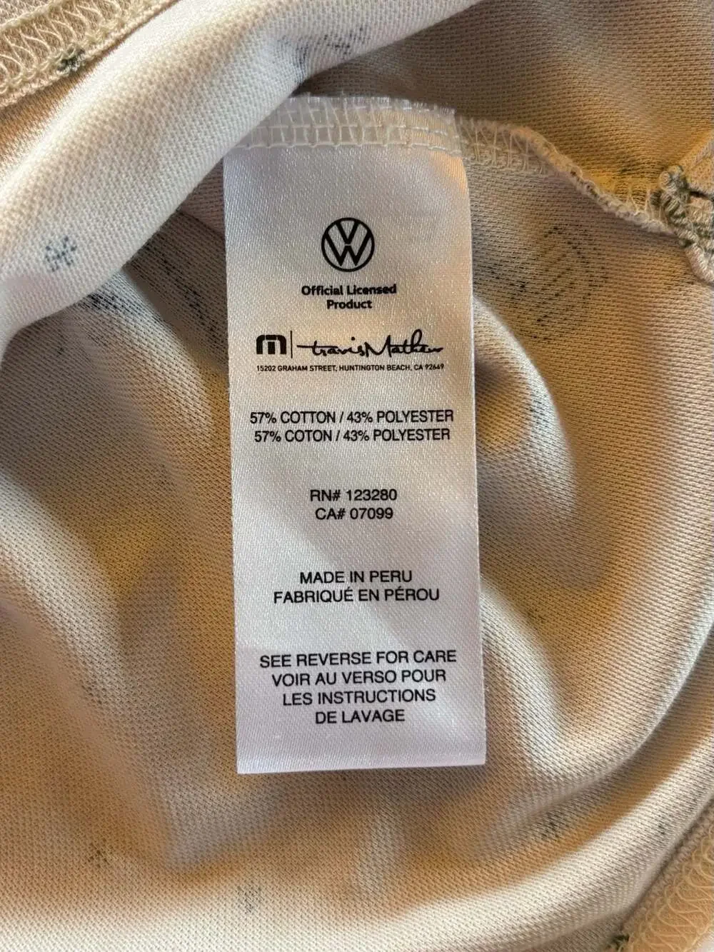 Travis Mathew Cookie Swap Polo x Volkswagen Golf Shirt Size L - Picture 6 of 6